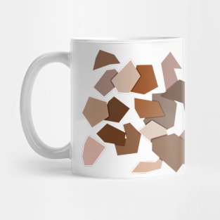 geometric pattern with earth tones Mug